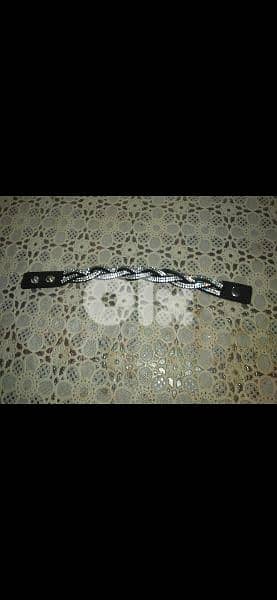 bracelet stass and black braided bracelet 4