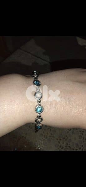 necklace set necklace & bracelet blue stone  1=7$ or 3=15$ 3