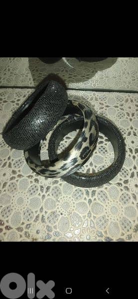 bracelet  bracelets high quality 2 black,1 leopard 3
