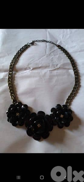 necklace 3 black Roses necklace high quality 2