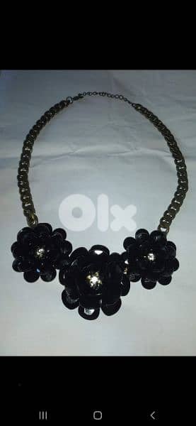 necklace 3 black Roses necklace high quality 4