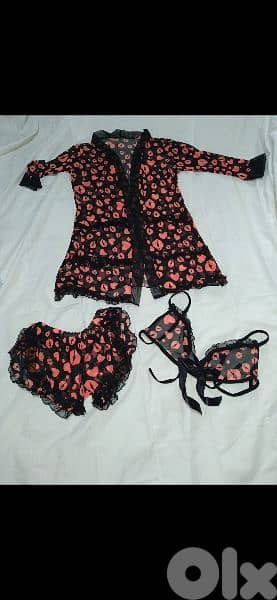 3pcs shorts bra w cardigan s to xL La Senza  bag +1$ 2