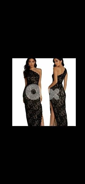 black lace dress one shoulder s to xxxL 3