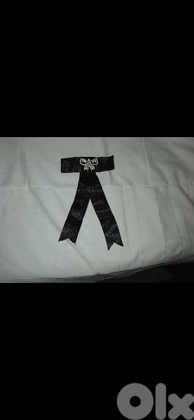 brooch black ribbon with strass 4