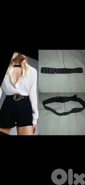 necklace choker black with strass suede  1=7$ or 3=15$ 0