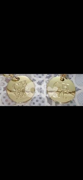 necklace carolina herrera in gold colour necklace 1