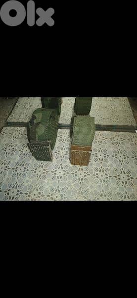 belt available in green or camouflage  1=7$ or 3=15$ 6