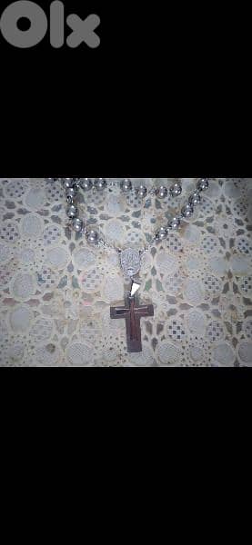 necklace rosary masbaha stainless steel 2 cross 2