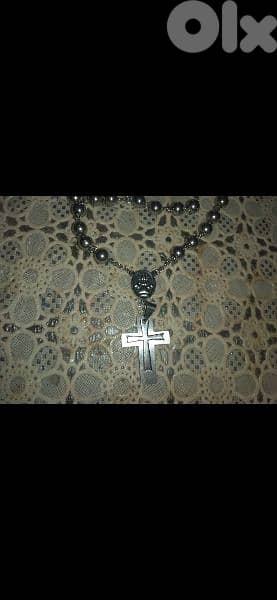 necklace rosary masbaha stainless steel 2 cross 4