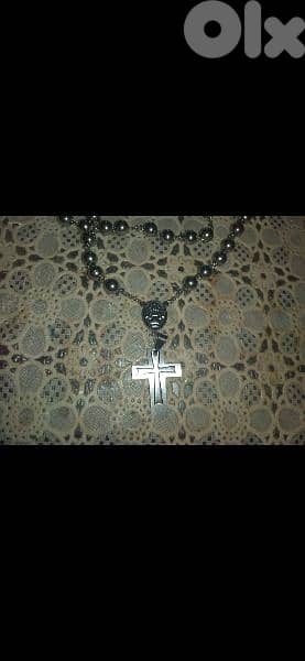 necklace rosary masbaha stainless steel 2 cross 5