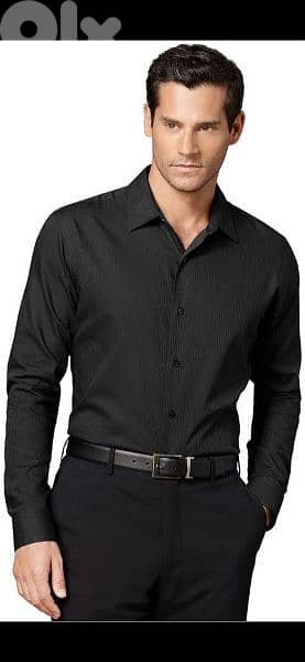 Van Heusun fitted shirt black s to xxL 1