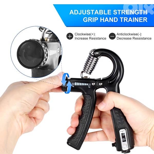 Hand grip adjustable 5 to 60kg 0