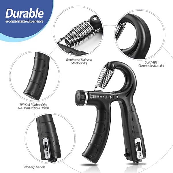 Hand grip adjustable 5 to 60kg 2