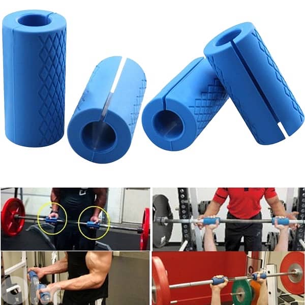 silicone barbell grips 2pcs 4
