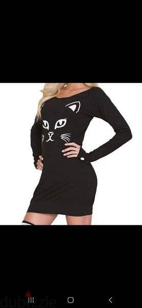 dress cat print with high socks s to xxl 2
