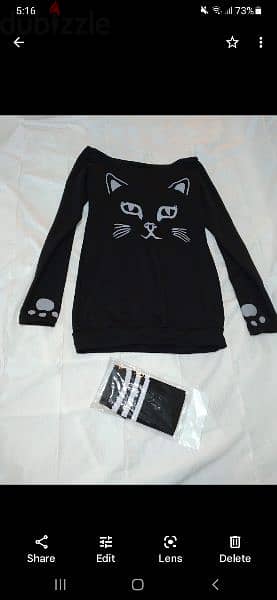 dress cat print with high socks s to xxl 4
