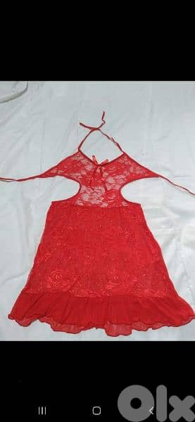 red lace mousline lycra lingerie s to xxL 2