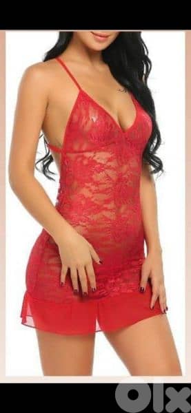 red lace mousline lycra lingerie s to xxL 0