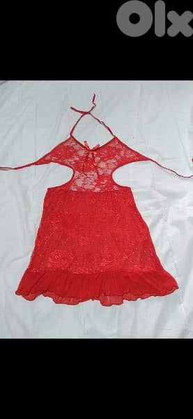 red lace mousline lycra lingerie s to xxL 3