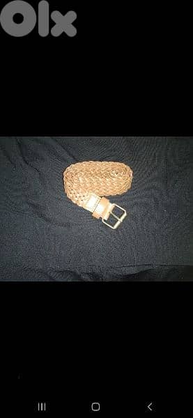 belt real leather belt brown bas 6