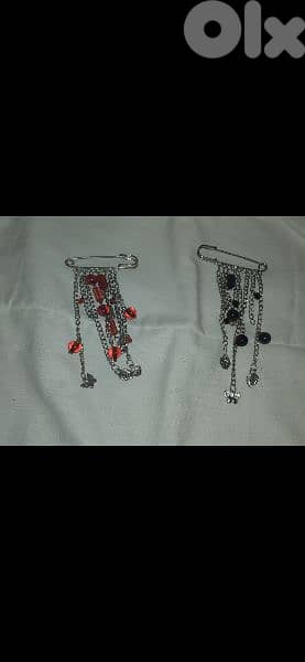 brooch safety pin with pearl 2 colours brooch 4