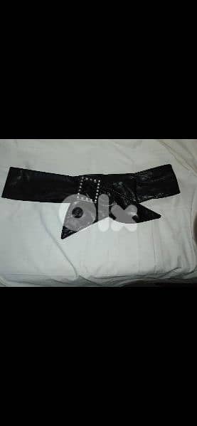 belt real leather wrap belt bas aswad 1