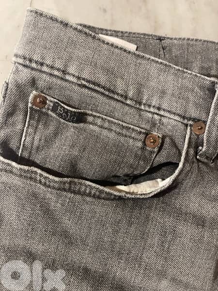 Polo RL grey slim jeans  size 36 great condition 4