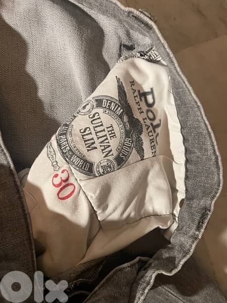 Polo RL grey slim jeans  size 36 great condition 8