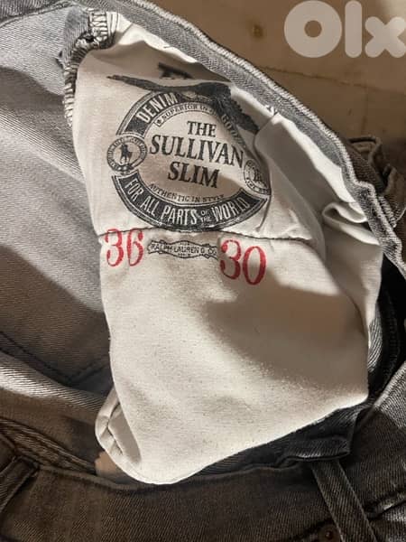 Polo RL grey slim jeans  size 36 great condition 10