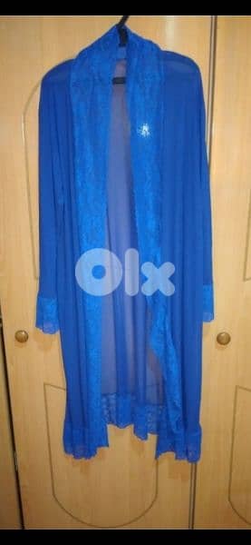 cardigan blue chiffon lycra  m to xxxxL 1