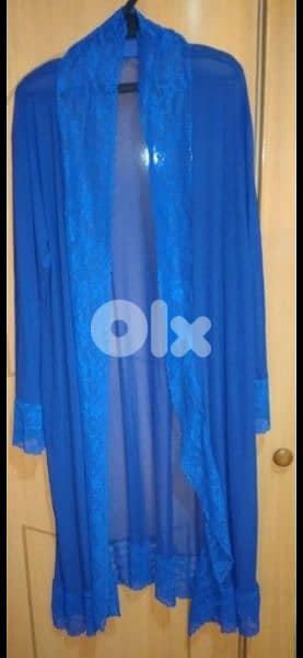 cardigan blue chiffon lycra  m to xxxxL 2