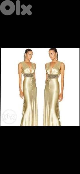 dress gold dress satin with dentelle w pallette s to xxL 1