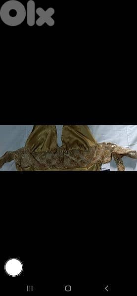 dress gold dress satin with dentelle w pallette s to xxL 6