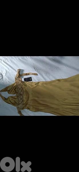 dress gold dress satin with dentelle w pallette s to xxL 7