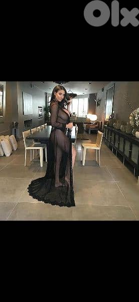 kimono full lycra lace trim s to xxxxxL 3 colours 6