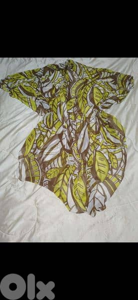lon asfar m3ara2 kimono mousline s to xxxxL 1
