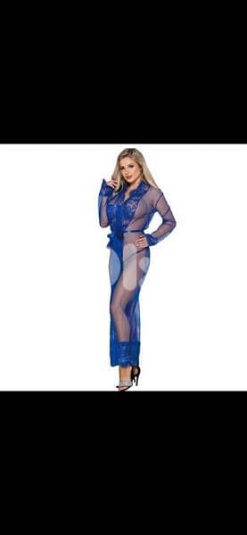 Kimono royal blue robe s to xxL 1