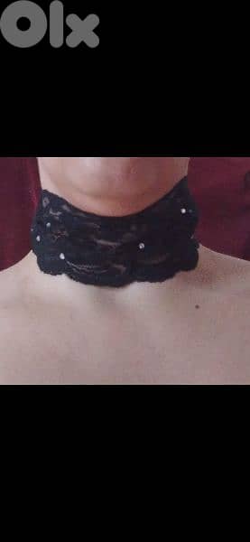 necklace lace and satin la senza choker lace 3