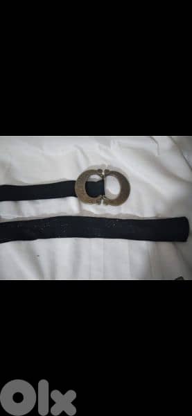 belt copper buckle black with gold  1=7$ or 3=15$ 1