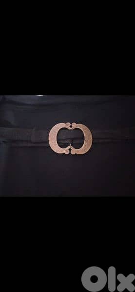 belt copper buckle black with gold  1=7$ or 3=15$ 3