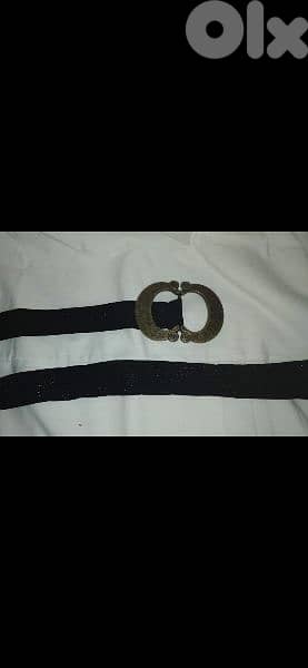belt copper buckle black with gold  1=7$ or 3=15$ 5