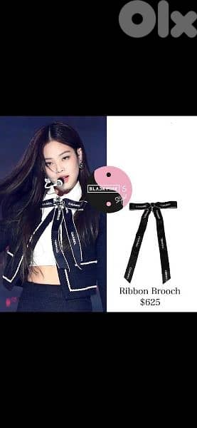 bow for shirt copy bow ribbon chanel brooch 1