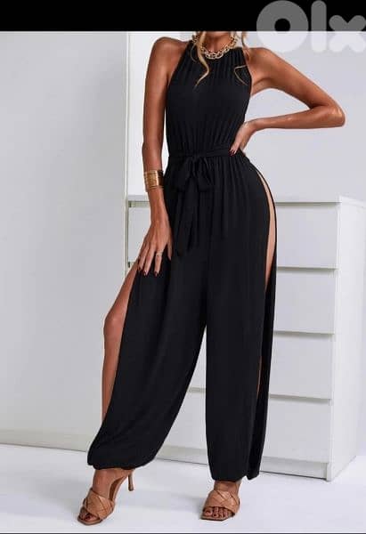 dress black jumpsuit open sides s to xxL 4