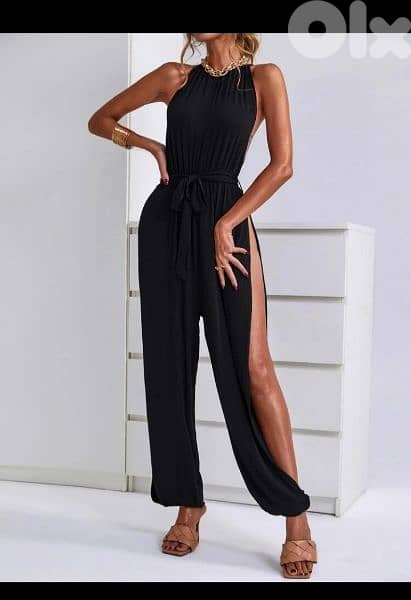 dress black jumpsuit open sides s to xxL 5