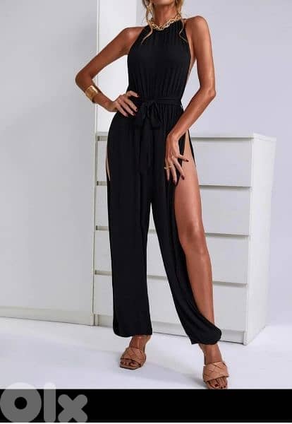 dress black jumpsuit open sides s to xxL 6