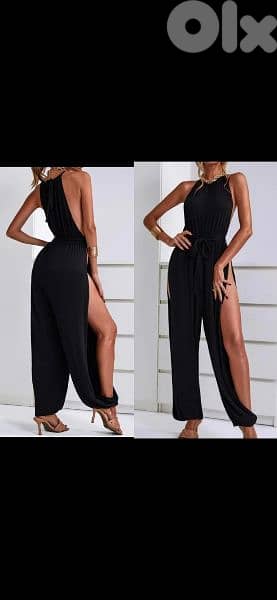 dress black jumpsuit open sides s to xxL 7