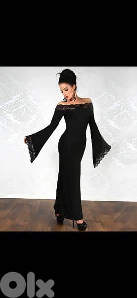 dress bas aswad ma3 kem wese3 s to xxL 1