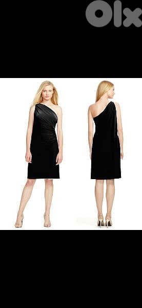 original Ralph Lauren dress one shoulder with cap s to xxL 1