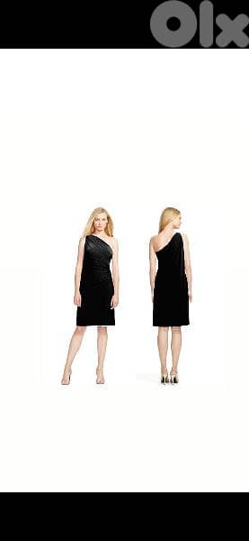 original Ralph Lauren dress one shoulder with cap s to xxL 2