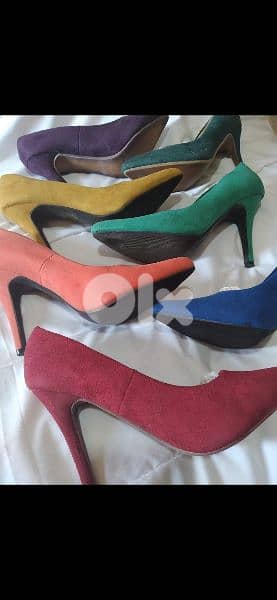 stillettos 7 colours suede leather 38.39. 40. 4